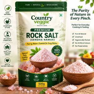 Country Veggie Premium Rock Salt (Sendha Namak) – 500 Grams